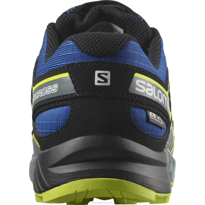 Junior - Kids\' Shoes - Speedcross Clima Waterproof V42L1344 Salomon Nautical Blue/Black/Acid Lime - Salomon shoes