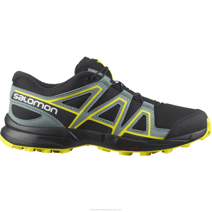 Junior - Kids' Shoes - Speedcross V42L1351 Salomon Black/Evening Primrose - Salomon Australia