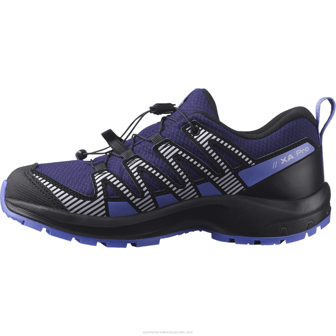 Junior - Kids\' Shoes - Xa Pro V8 Clima Waterproof V42L1359 Salomon Astral Aura/Black/Purple Heather - Salomon shoes