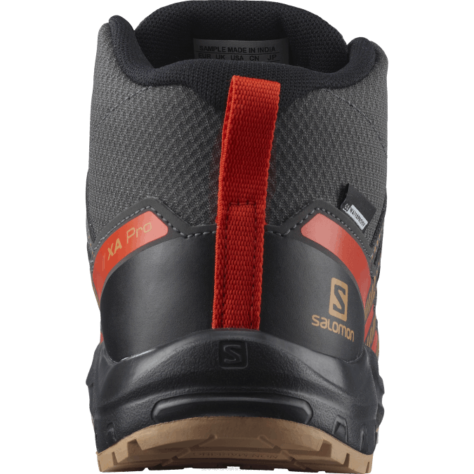 Junior - Kids\' Shoes - Xa Pro V8 Mid Clima Waterproof V42L1342 Salomon Magnet/Acorn/Cherry Tomato - Salomon Australia