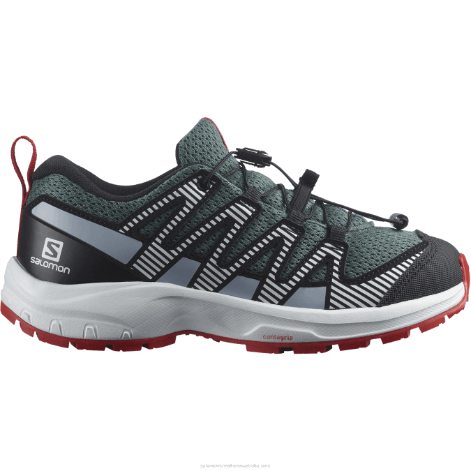 Junior - Kids' Shoes - Xa Pro V8 V42L1357 Salomon Stormy Weather/Zen Blue/Goji Berry - Salomon Australia