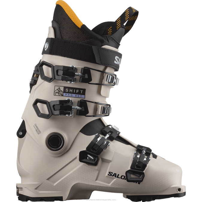 Junior - Kids' All-Mountain Boots - Shift Pro 80T At V42L1372 Salomon Rainy Day/Black/Solar Power - Salomon Australia