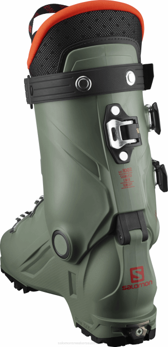 Junior - Kids\' All-Mountain Boots - Shift Pro 80T At V42L1373 Salomon Oil Green/Black/Orange - Salomon sneakers Australia