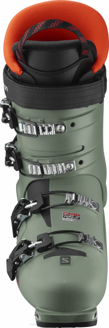 Junior - Kids\' All-Mountain Boots - Shift Pro 80T At V42L1373 Salomon Oil Green/Black/Orange - Salomon sneakers Australia