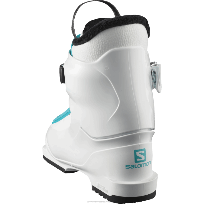 Junior - Kids\' On-Piste Boots - T1 Girly V42L1426 Salomon White/Scuba Blue - Salomon shoes