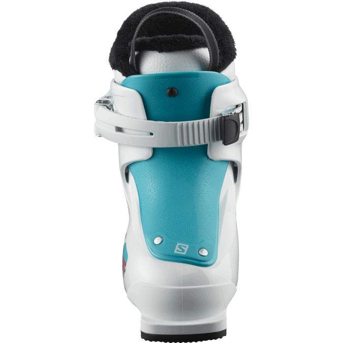 Junior - Kids\' On-Piste Boots - T1 Girly V42L1426 Salomon White/Scuba Blue - Salomon shoes