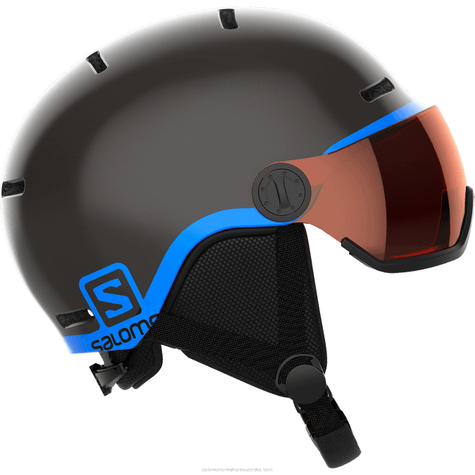 Junior - Kids' Helmet - Grom Visor V42L1388 Salomon Black - Salomon Australia