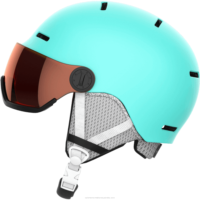 Junior - Kids\' Helmet - Grom Visor V42L1390 Salomon Aruba Glossy - Salomon shoes