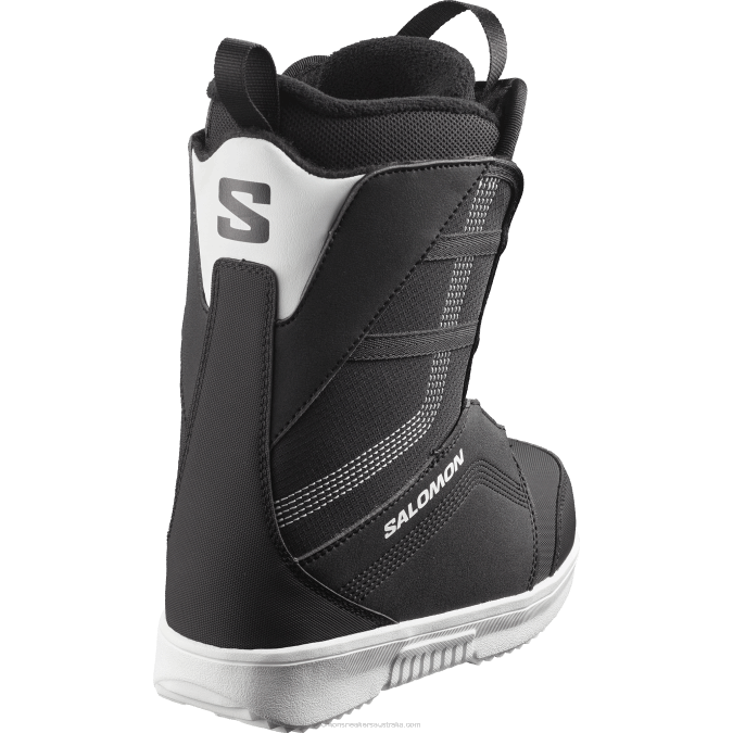 Junior - Kids\' Snowboard Boots - Project Boa V42L1404 Salomon Black/White - Salomon Australia