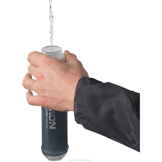 Men\'s Hydration Accessories - Soft Flask 500Ml/17Oz Speed 42 V42L393 Salomon Slate Grey - Salomon sneakers Australia