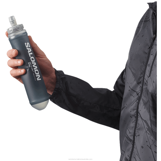 Men\'s Hydration Accessories - Soft Flask 500Ml/17Oz Speed 42 V42L393 Salomon Slate Grey - Salomon sneakers Australia