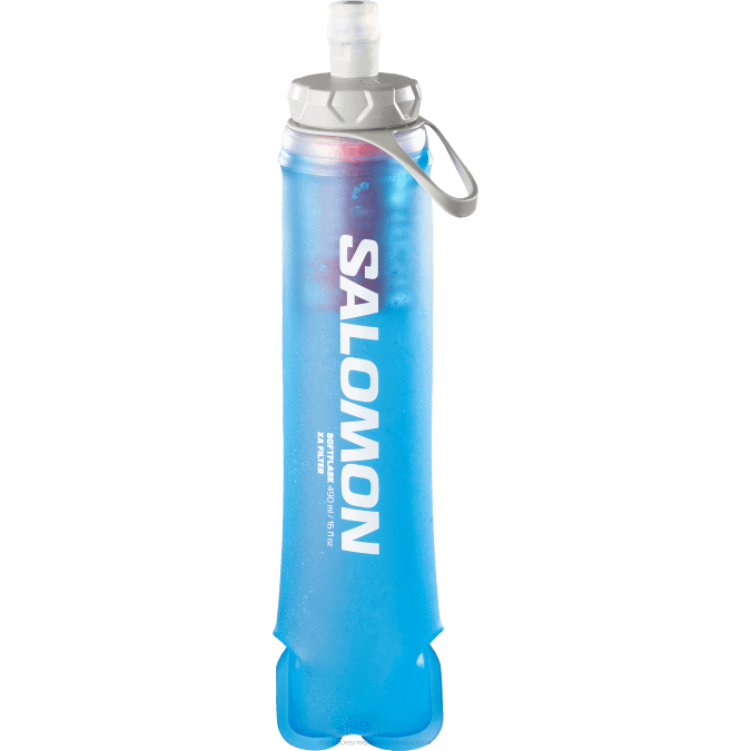 Men's Hydration Accessories - Soft Flask Xa Filter 490Ml/16Oz 42 V42L1208 Salomon Clear Blue - Salomon sneakers Australia