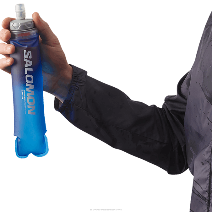 Men\'s Hydration Accessories - Soft Flask Xa Filter 490Ml/16Oz 42 V42L1208 Salomon Clear Blue - Salomon sneakers Australia