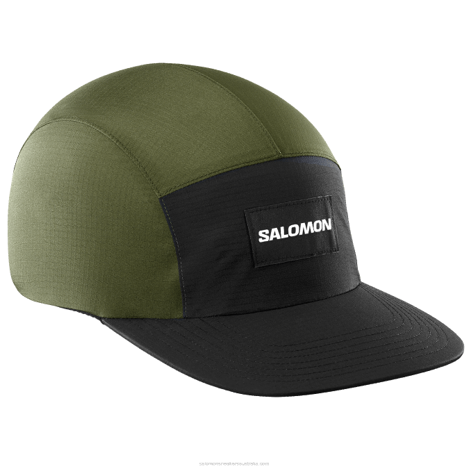 Men's Cap - Bonatti Waterproof Five Panel V42L444 Salomon Forest Night - Salomon sneakers Australia