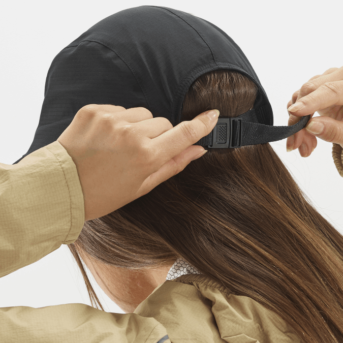 Men\'s Cap - Bonatti Waterproof Five Panel V42L445 Salomon Deep Black - Salomon sneakers Australia