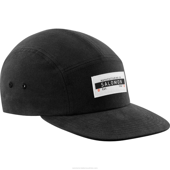 Men's Cap - Five Panel V42L450 Salomon Black - Salomon Australia