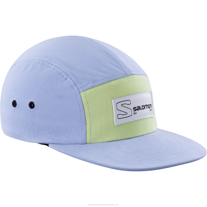 Men's Cap - Five Panel V42L452 Salomon Serenity/Sunny Lime - Salomon shoes