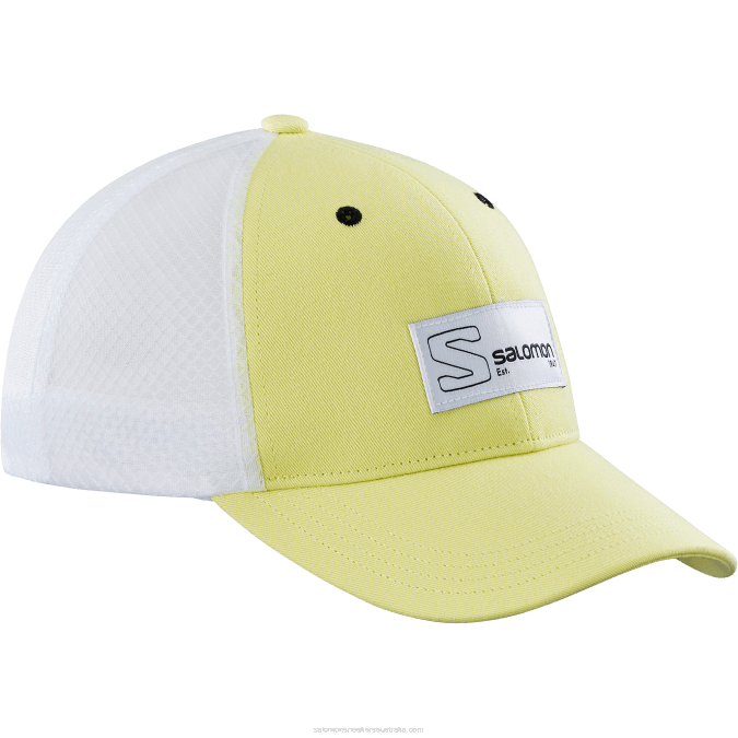 Men's Curved Cap - Trucker V42L437 Salomon Sunny Lime/White - Salomon sneakers Australia