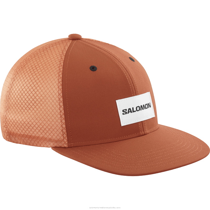 Men's Flat Cap - Trucker V42L420 Salomon Burnt Henna - Salomon Australia