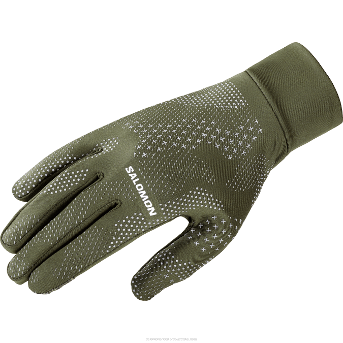 Men's Gloves - Cross Warm V42L472 Salomon Forest Night/Ao - Salomon shoes