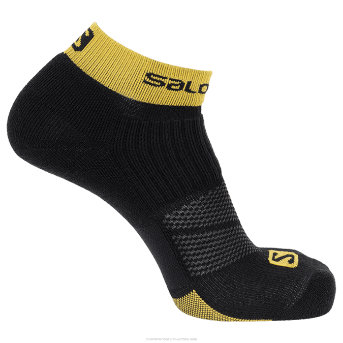 Men's Socks - X Ultra Ankle V42L466 Salomon Black/Saffron - Salomon shoes