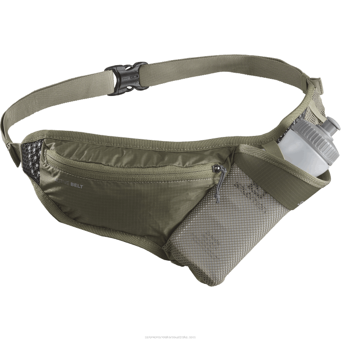Men\'s Belt with 3D bottle included - Active V42L345 Salomon Dusky Green/Ebony - Salomon Australia