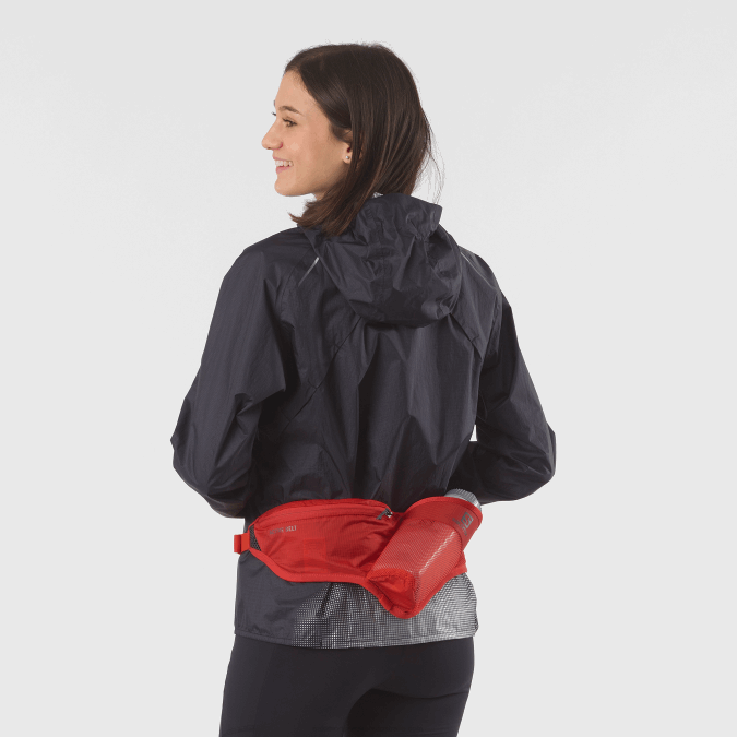 Men\'s Belt with 3D bottle included - Active V42L346 Salomon Fiery Red/Ebony - Salomon sneakers Australia