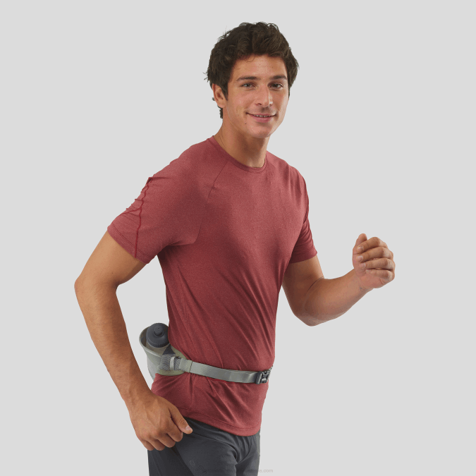 Men's Belt with 3D bottle included - Active V42L347 Salomon Wrought Iron/Sedona Sage - Salomon shoes