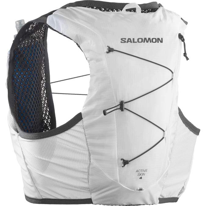 Men\'s Running Vest with flasks included - Active Skin 4 V42L333 Salomon White/Ebony - Salomon Australia