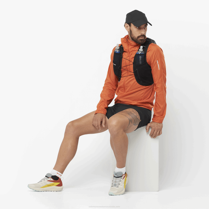 Men\'s Running Vest with flasks included - Active Skin 8 V42L325 Salomon Black - Salomon Australia