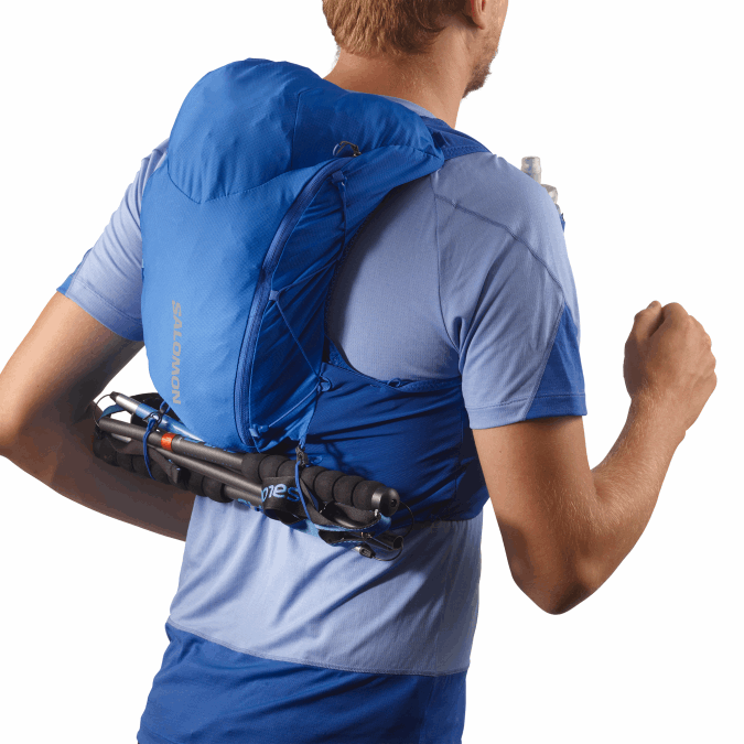 Men\'s Running Vest with flasks included - Adv Skin 12 V42L302 Salomon Nautical Blue/Ebony/White - Salomon shoes