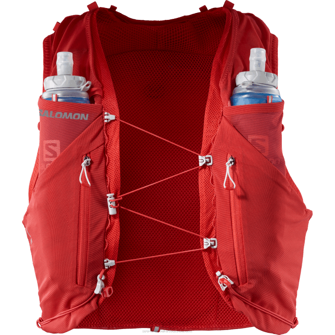 Men\'s Running Vest with flasks included - Adv Skin 12 V42L303 Salomon Goji Berry/Ebony - Salomon Australia