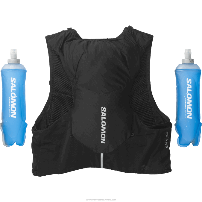 Men\'s Running Vest with flasks included - Adv Skin 5 V42L317 Salomon Black/Ebony - Salomon shoes
