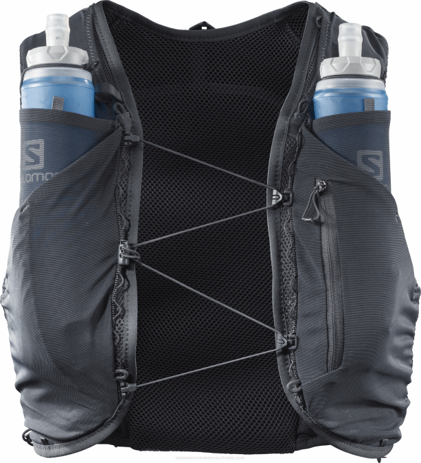 Men\'s Running Vest with flasks included - Adv Skin 5 V42L356 Salomon Ebony - Salomon shoes