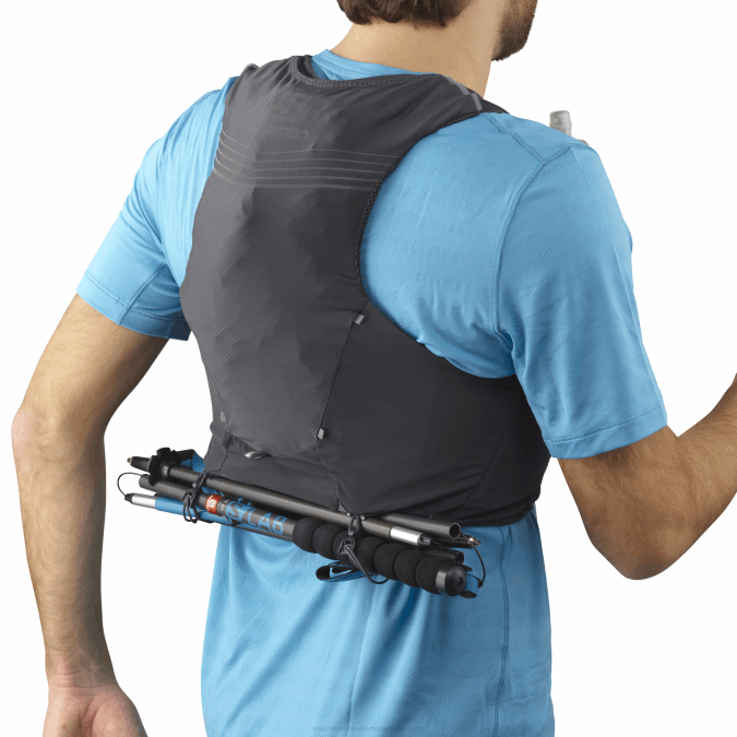 Men\'s Running Vest with flasks included - Adv Skin 5 V42L356 Salomon Ebony - Salomon shoes