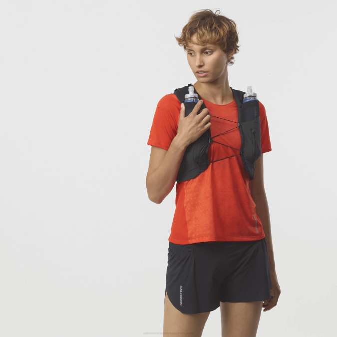 Men\'s Running Vest with flasks included - Sense Pro 10 V42L341 Salomon Black/Ebony - Salomon Australia