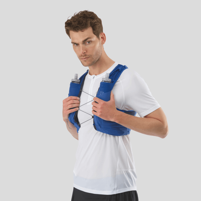 Men's Running Vest with flasks included - Sense Pro 10 V42L343 Salomon Nautical Blue/Ebony/Mood Indigo - Salomon sneakers Australia