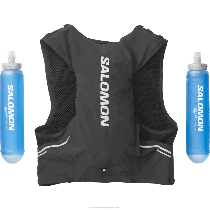 Men\'s Running Vest with flasks included - Sense Pro 5 V42L338 Salomon Black/Ebony - Salomon Australia