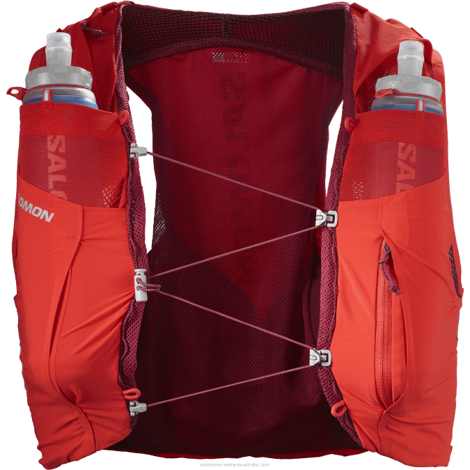 Men\'s Running Vest with flasks included - Sense Pro 5 V42L339 Salomon Fiery Red/Ebony/Cabernet - Salomon sneakers Australia