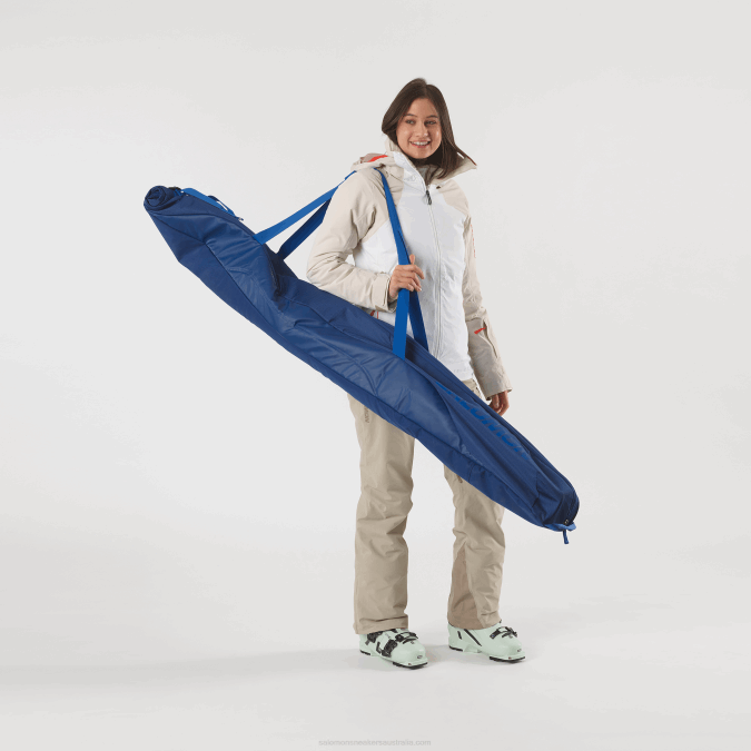 Men\'s Ski Bag - Extend 1P Padded 160-210 V42L407 Salomon Nautical Blue/Navy Peony - Salomon Australia