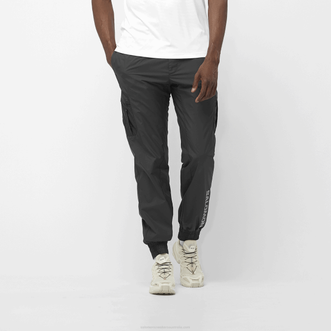 Men's Pants - Equipe V42L247 Salomon Deep Black/White - Salomon sneakers Australia