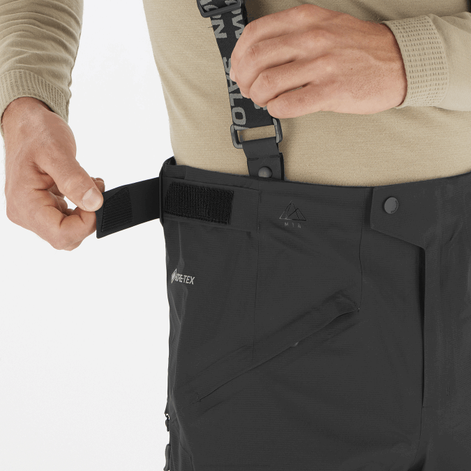 Men\'s Pants - Mtn Gore-Tex V42L256 Salomon Deep Black - Salomon sneakers Australia