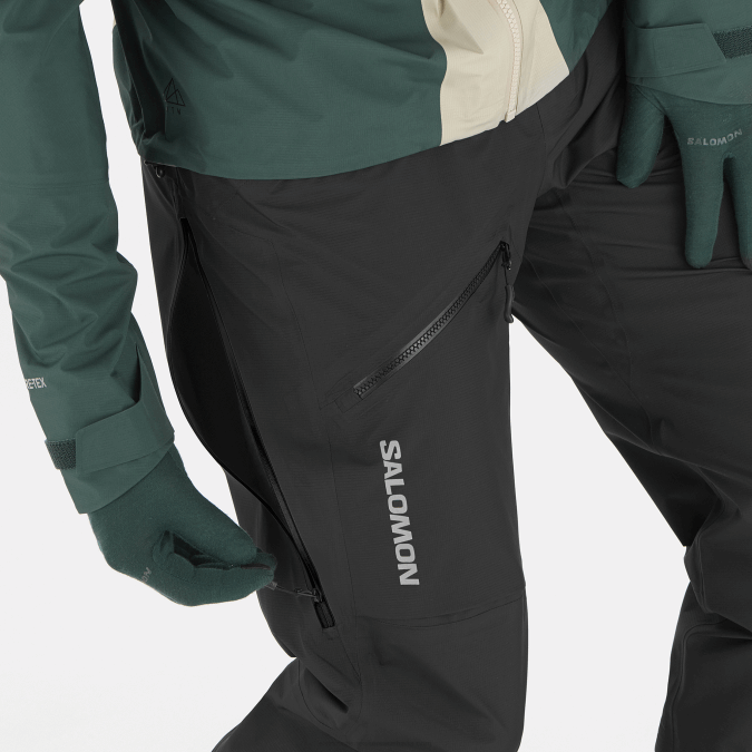 Men\'s Pants - Mtn Gore-Tex V42L256 Salomon Deep Black - Salomon sneakers Australia