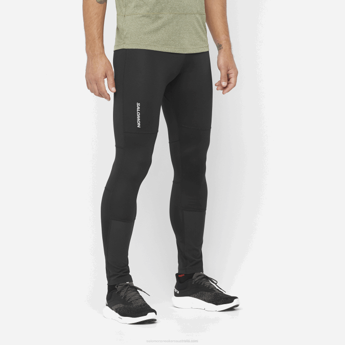 Men's Tights - Cross Run V42L253 Salomon Deep Black - Salomon sneakers Australia