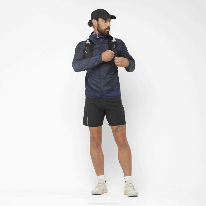 Men\'s Shorts - Cross 7 V42L266 Salomon Deep Black - Salomon sneakers Australia