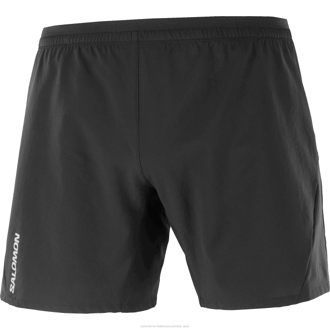 Men\'s Shorts - Cross 7 V42L266 Salomon Deep Black - Salomon sneakers Australia
