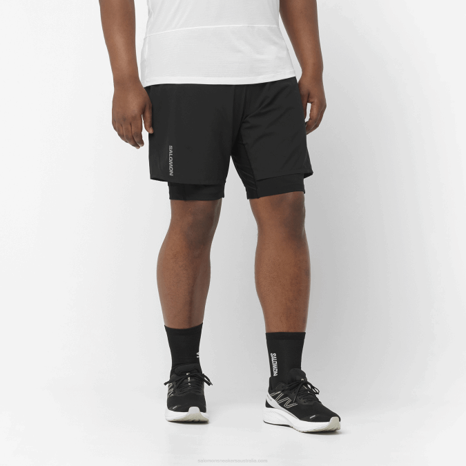 Men's Shorts - Cross Twinskin V42L300 Salomon Black - Salomon shoes