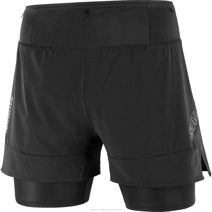 Men\'s Shorts - Sense Aero 2In1 V42L292 Salomon Deep Black - Salomon Australia