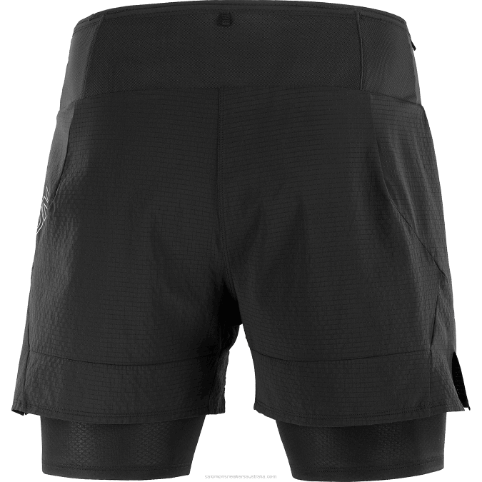 Men\'s Shorts - Sense Aero 2In1 V42L292 Salomon Deep Black - Salomon Australia