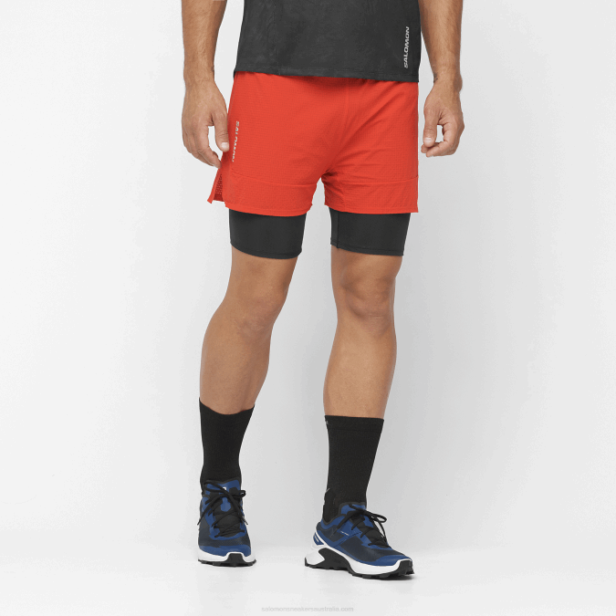 Men's Shorts - Sense Aero 2In1 V42L293 Salomon Fiery Red - Salomon sneakers Australia